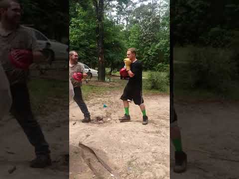Backyard Boxing- Third Match For Me, Over Quickly.