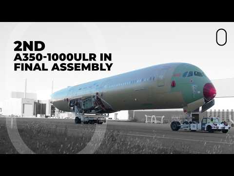Qantas' 2nd Airbus A350-1000ULR Enters Final Assembly