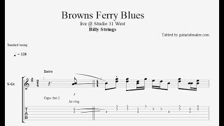 Billy Strings - Brown&#39;s Ferry Blues TAB - bluegrass guitar tab (PDF + Guitar Pro)