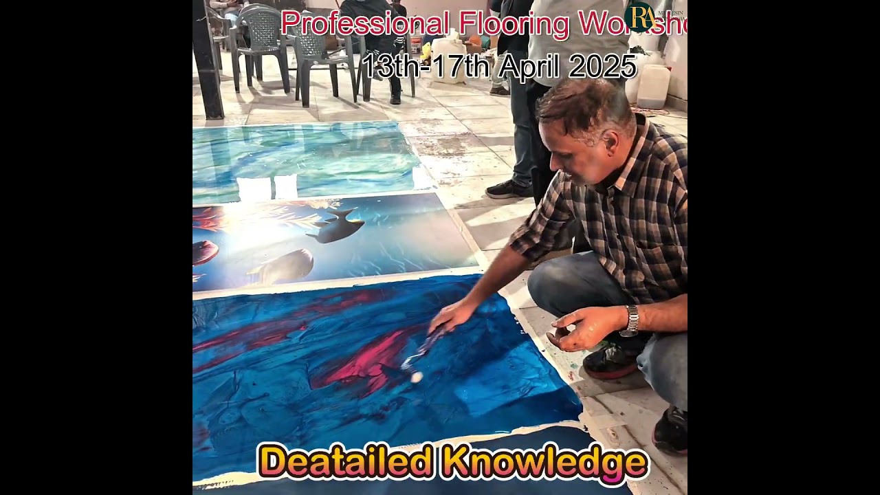 epoxy flooring training at jaipur 9352125722 #smallbusiness #training #workshop #epoxyflooring