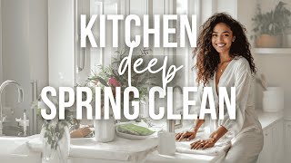 EXTREME Kitchen Spring Deep Clean With Me 🧼🫧 // Cleaning Motivation