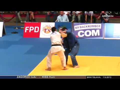 Judo EC Bratislava 2013 Zagorov (SVK) - Kiss (HUN) 73 kg