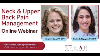 Neck/Upper Back Pain Management Webinar