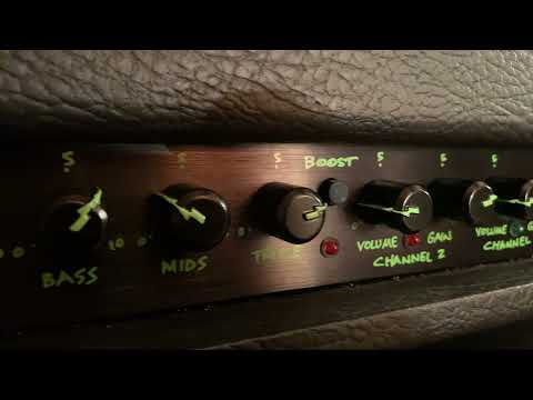 Dime Amplification D100H custom knobs.