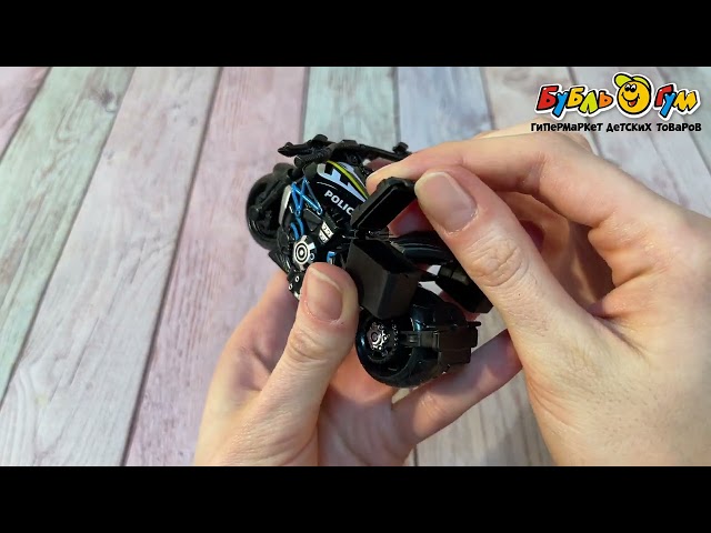 Мотоцикл металлический инерционный 1:32 - видео