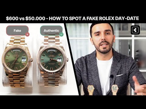 Tu Rolex Day-Date podría ser falso.