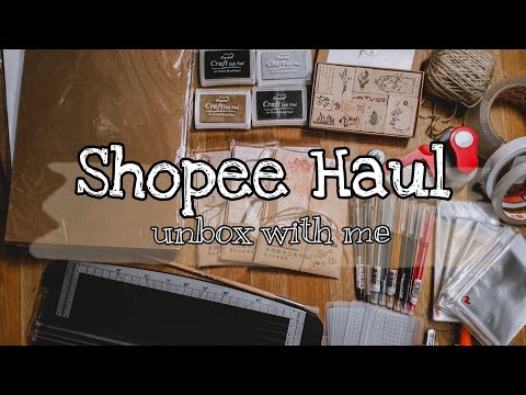 studio vlog ep 1 | ASMR Stationary Haul | Shopee | Philippines