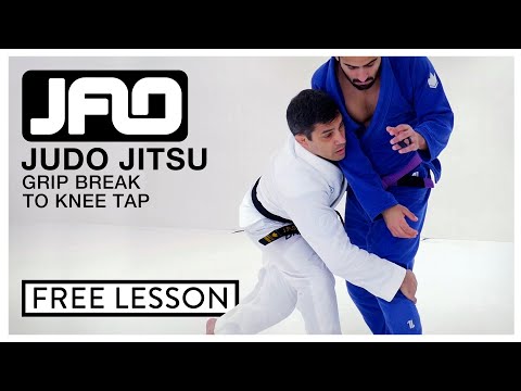 FREE LESSON: JUDO JITSU - Grip Break to Knee Tap