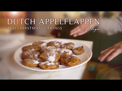 Baking Dutch Appelflappen | Vlogmas day 20