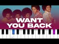 Jackson 5 Want You Back Piano Tutorial