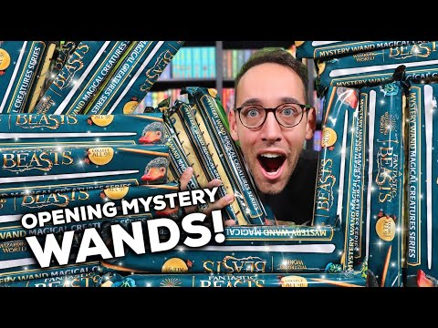 OPENING 24 HARRY POTTER MYSTERY WANDS | Magical Creatures Series | Walmart Haul