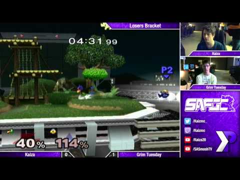 SAFGC R1 - Kaiza (Falco) vs Grim (Sheik) - Winners Quarters - SSBM