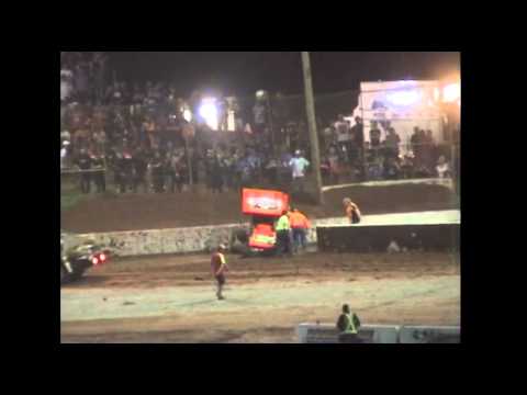 Sprintcars: Todd Wanless Rollover - Brisbane Speedway