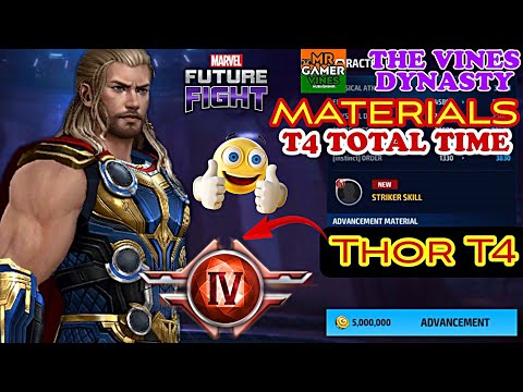 👉Thor T4 MATERIAL total TIME 🤔 in Marvel future fight Mr GAMER VINES Hindi 👍
