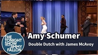 Amy Schumer Plays Double Dutch with Jimmy, James McAvoy and The Roots