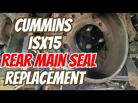 How to Replace Rear Main Seal on Cummins ISX15 - Removal and Reinstallation Step by Step