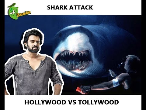 How to Survive a Shark Attack: Hollywood vs Tollywood (Prabhas Worst Action Scene Ever)