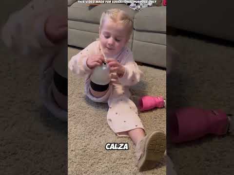 Ha mostrato come indossa la sua protesi 😳👣#shortvideo