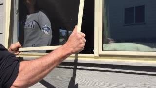 HOW TO remove and reinstall fly wire window screens