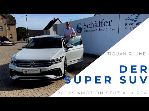 Tiguan R-Line, der super SUV, hier bleibt kein Wunsch offen! Dieser Allrad mit 200PS zieht alles weg