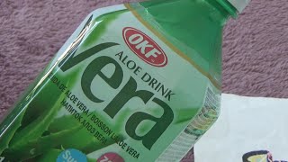 Unboxing and test of OKF Aloe Vera Drink 1.5 L (50.7 FL OZ)