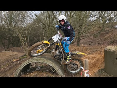 SLIPPERY SAND PIT TRIAL ON GAS GAS 125 TRIALS BIKE