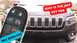 Why is the Jeep Key Fob not detected