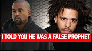 J Cole Reveals How Kanye West Is A "False Prophet"  Everything Around Him Is Fake- Cole