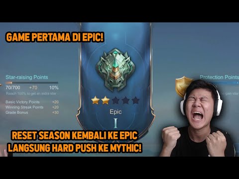 GAME PERTAMA DI EPIC SETELAH RESET SEASON! FAST GAME LANGSUNG PUSH - Mobile Legends