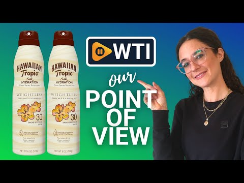 Hawaiian Tropic Weightless Hydration Clear Spray Sunscreen SPF 30 - WTI product video review
