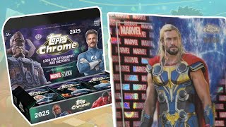 2025 Topps Chrom Marvel Studios Hobby Box Break (Gold Refractor Auto Pulled)