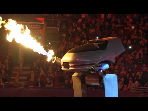 Monster Jam Philadelphia 2015 ROBOT BATTLE Galactron vs Reptar
