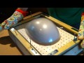 Homemade vacuum forming a Daft Punk helmet visor
