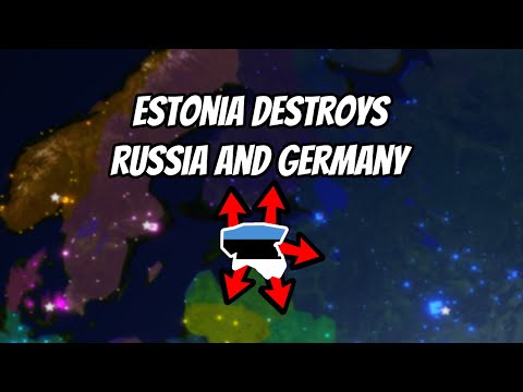 Roblox Rise Of Nations Estonia destroys Russia and Germany