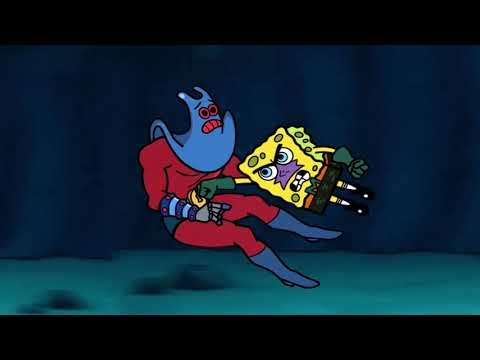 Mermaid Bob Vs Man Ray Animation|REMASTER| 🧽🧽