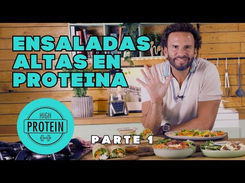 5 DELICIOSAS Ensaladas ALTAS EN PROTEÍNA que Debes Probar