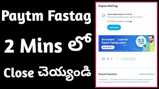 How To Close Paytm Fastag Just 2 Mins || Paytm Fastag Closure Process Telugu || Gtricks