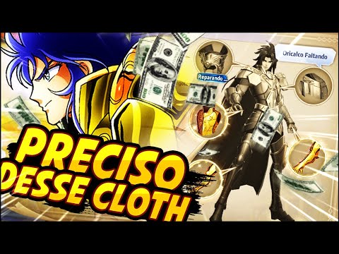 VIREI BURGUÊS! TORREI R$200 NO REPARO DO SAGA! | Saint Seiya Awakening
