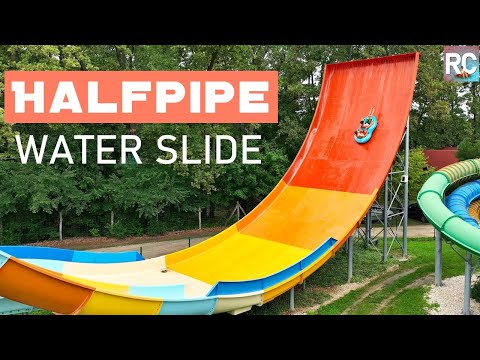 Spektakuläre Halfpipe Wasserrutsche in Ungarn! | Sárvár fürdő - Turbolance