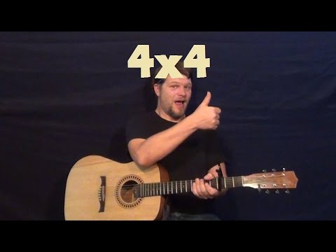 4x4 (Miley Cyrus) Easy Strum Guitar Lesson How to Play Tutorial