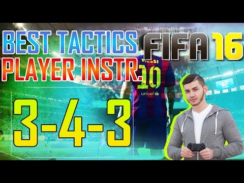 FIFA 16 3-4-3 BEST TACTICS