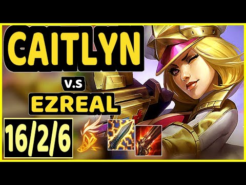 REKKLES (CAITLYN) vs EZREAL - 16/2/6 KDA BOTTOM ADC CHALLENGER GAMEPLAY - EUW