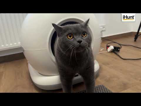 IHunt Smart Cat Litter V5 Автоматичний лоток з дезодоруючим спреєм, Wi-Fi, датчиками, смарт-додатком - фото 1 - id-p2744920659
