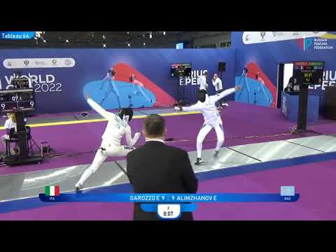 Sirius Epee 2022, ME Ind T64 Alimzhanov KAZ - Garozzo ITA