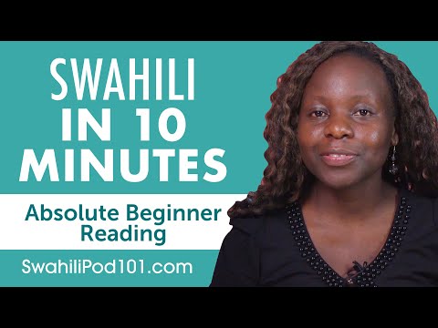 10 Minutes of Swahili Reading Comprehension for Absolute Beginners