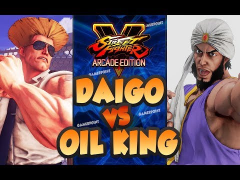 Daigo Umehara [Guile] vs Oil King [Rashid] - FT2 - Street Fighter V Arcade Edition