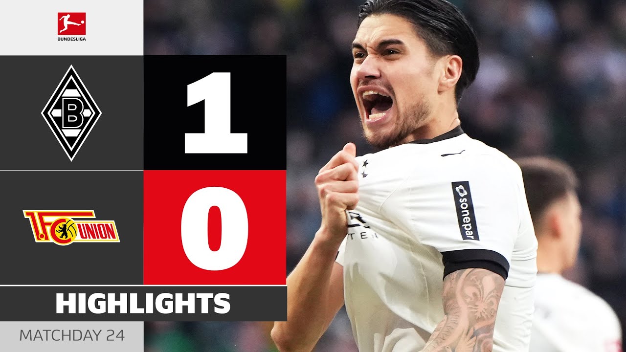 Borussia M'gladbach vs 1.  Union Berlin Highlights