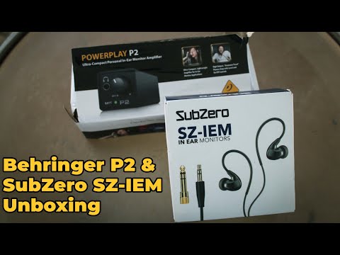 Behringer P2 & SubZero SZ-IEM Unboxing: Low Budget In-Ear Monitor Setup!