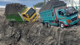 Download lagu Muatan full PASIR  LAUT ⁉️truk Mitsubishi CANTER HDX 6.6 sampai AMBLAS tak berdaya mp3