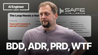 BDD, ADR, PRD, WTF: Capturing Decisions for Humans and AI Alike — Michal Cichra, Safe Intelligence